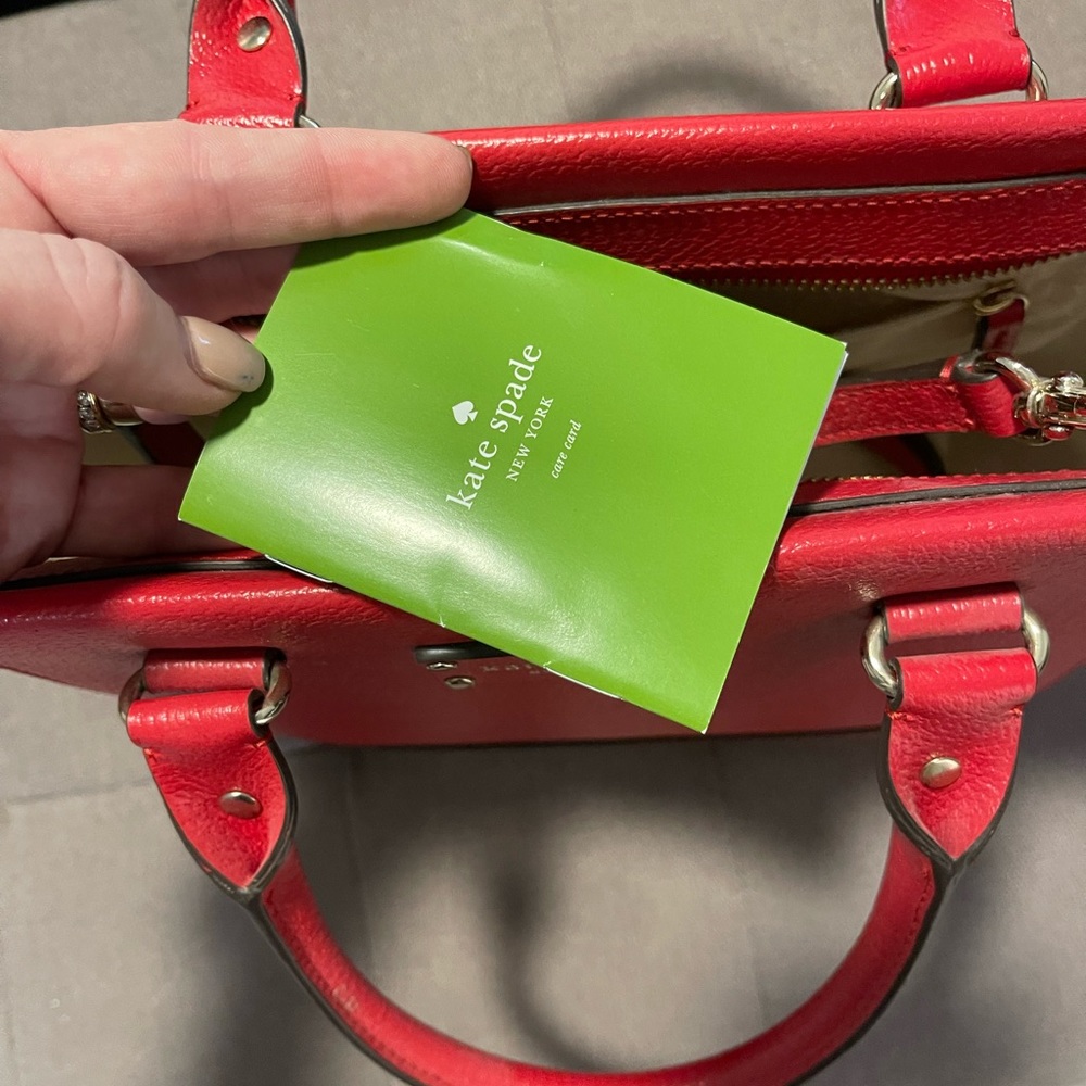 Kate Spade Red Carpet Lana Grove Street Leather Satchel